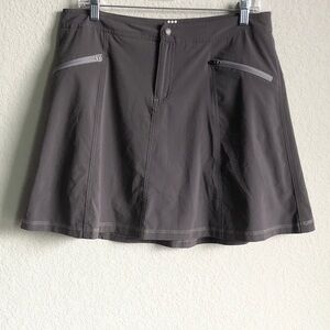 Title Nine Swingtastic Skirt Skort Nimblene Grey 10 Mid Rise